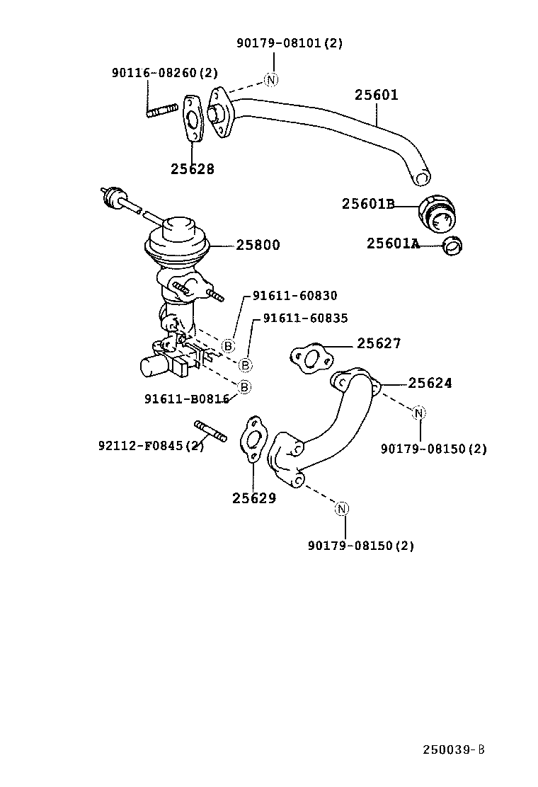 25800-54180 VALVE ASSY, ELECTRIC EGR CONTROL product image