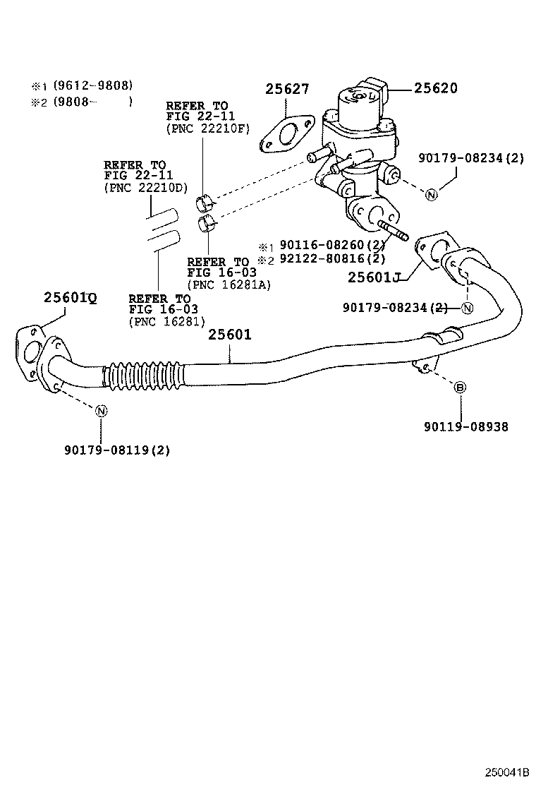 25627-74070 GASKET(FOR EGR PIPE, NO.1) product image
