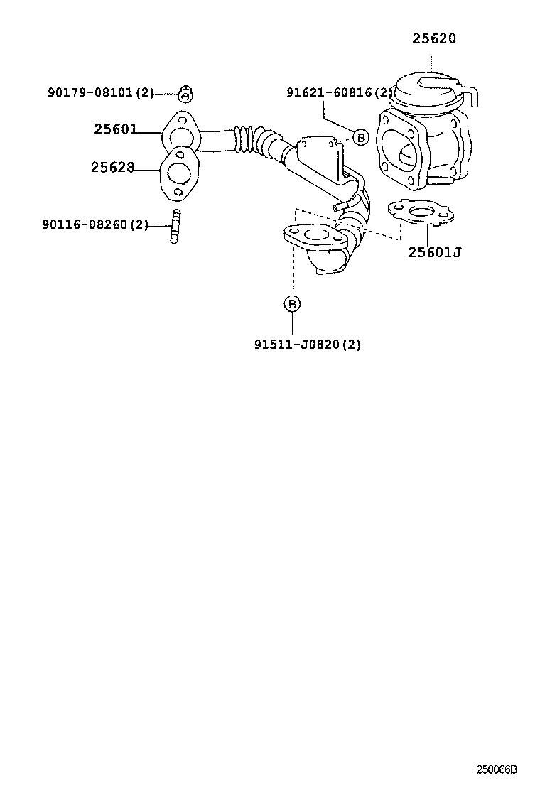 17173-78030 GASKET, EGR INLET product image