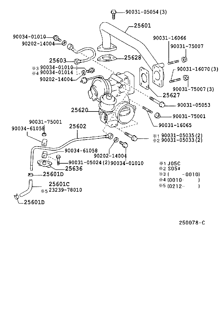 23809-78010 BRACKET, EGR VALVE product image