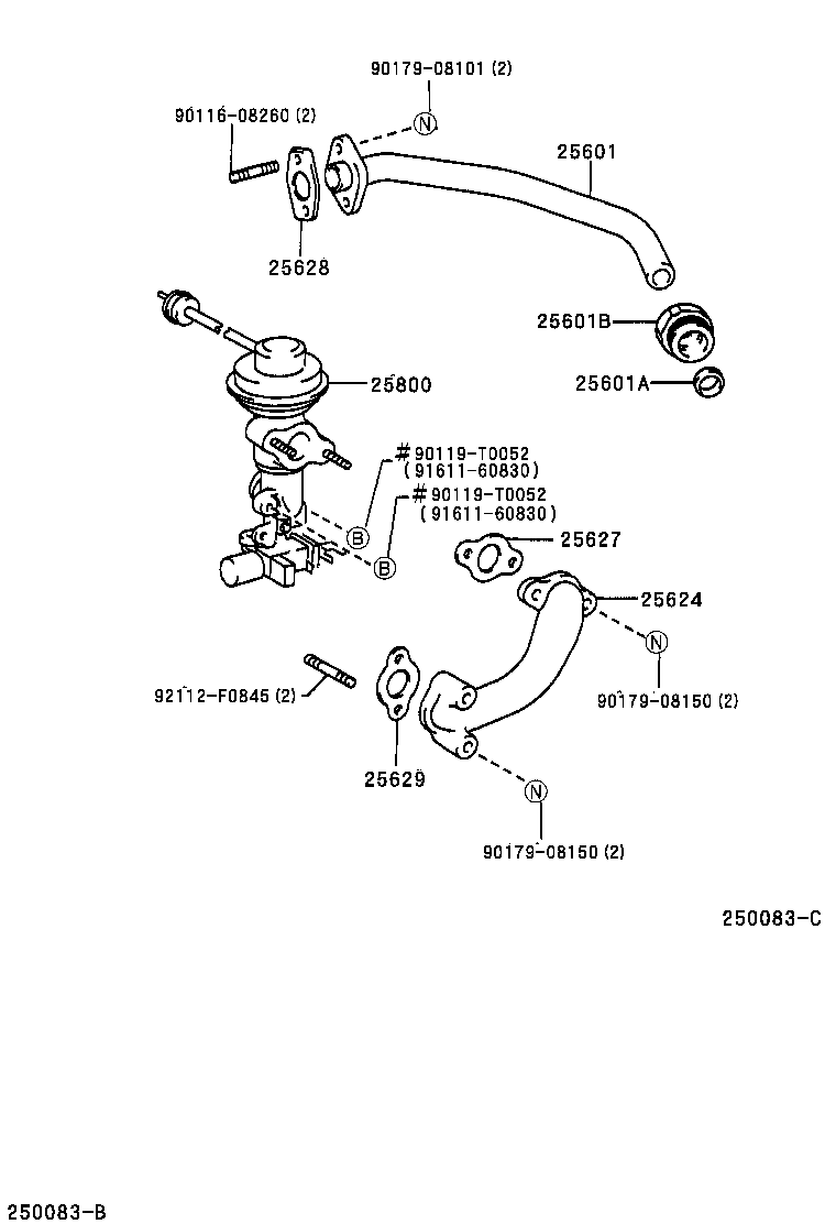 25800-54220 VALVE ASSY, ELECTRIC EGR CONTROL product image