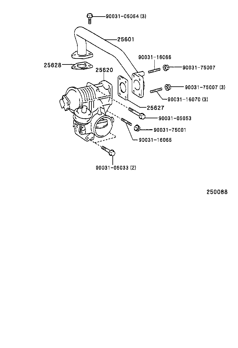 17173-78030 GASKET, EGR INLET product image
