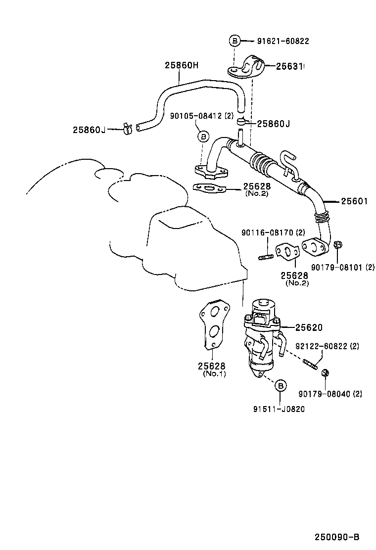 25631-27010 STAY, EGR PIPE, NO.1 product image