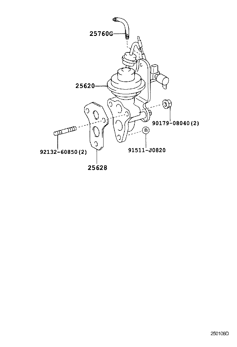 25620-27090 VALVE ASSY, EGR product image