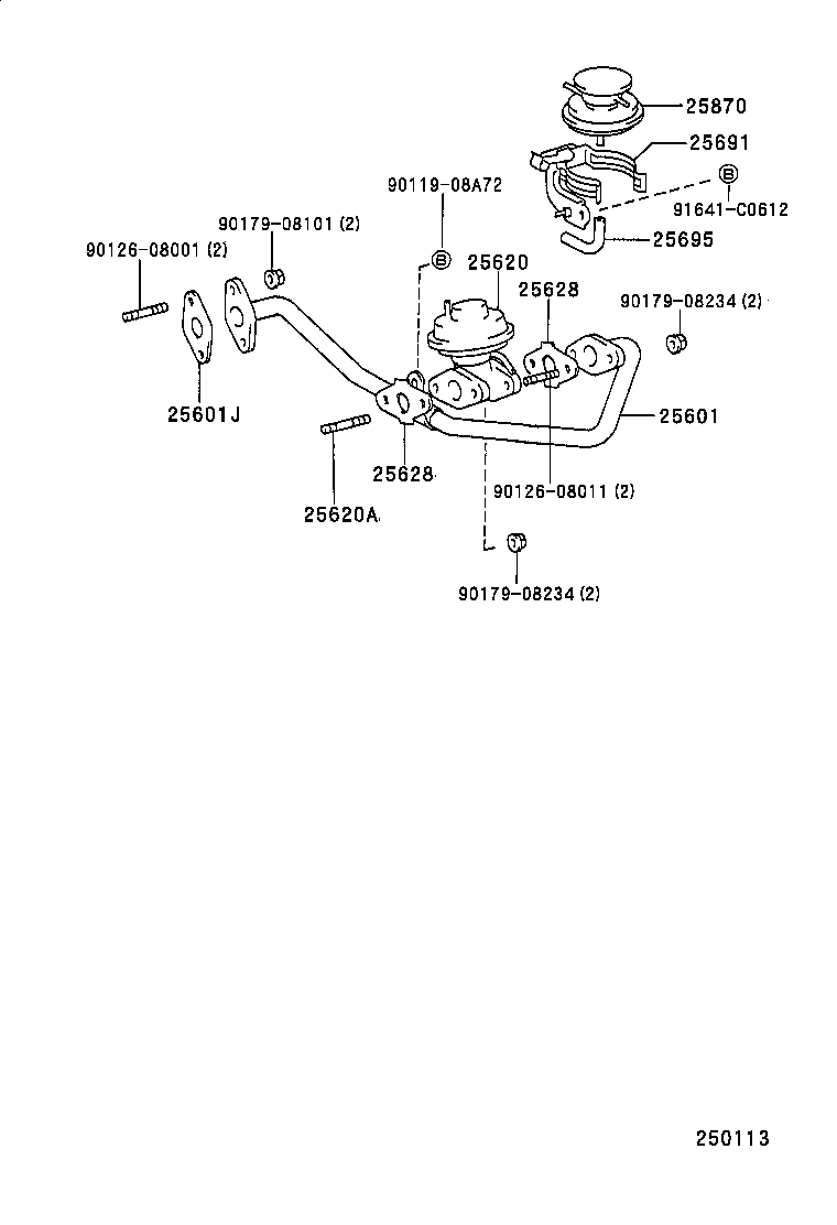 25800-54220 VALVE ASSY, ELECTRIC EGR CONTROL product image