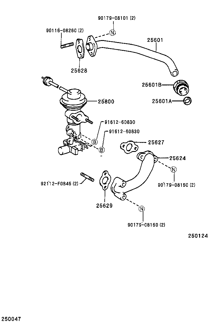 25695-30020 HOSE, EGR VACUUM MODULATOR product image