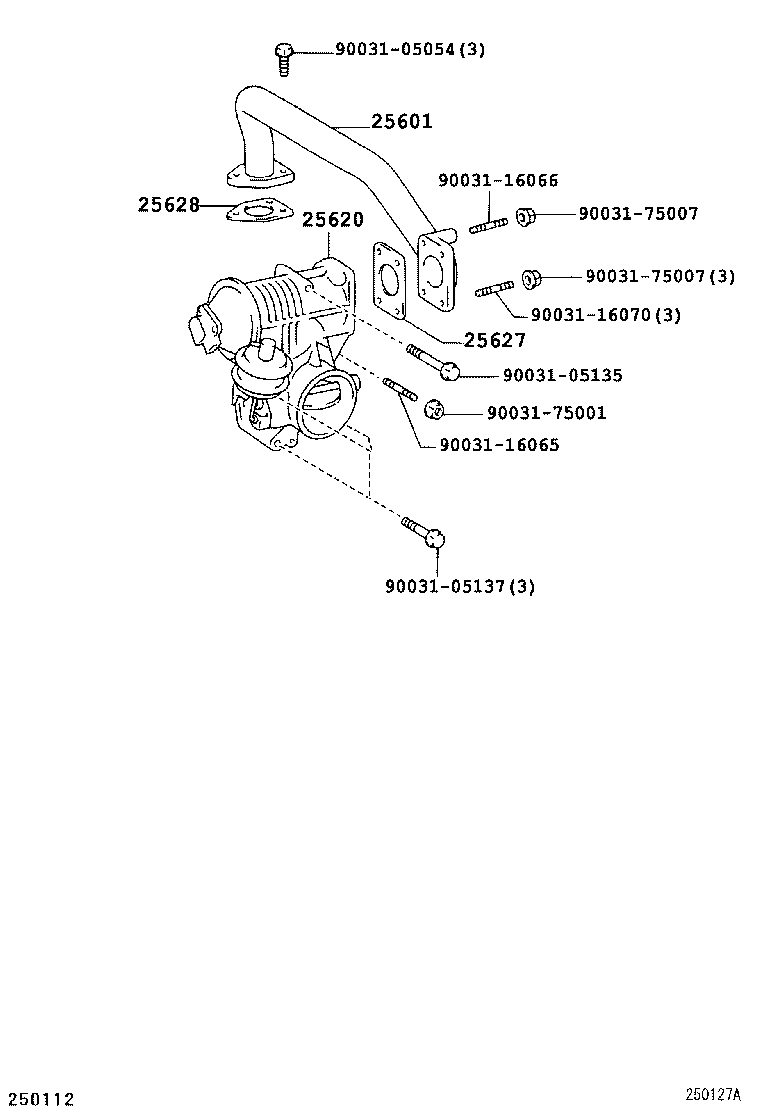 17173-78060 GASKET, EGR VALVE product image