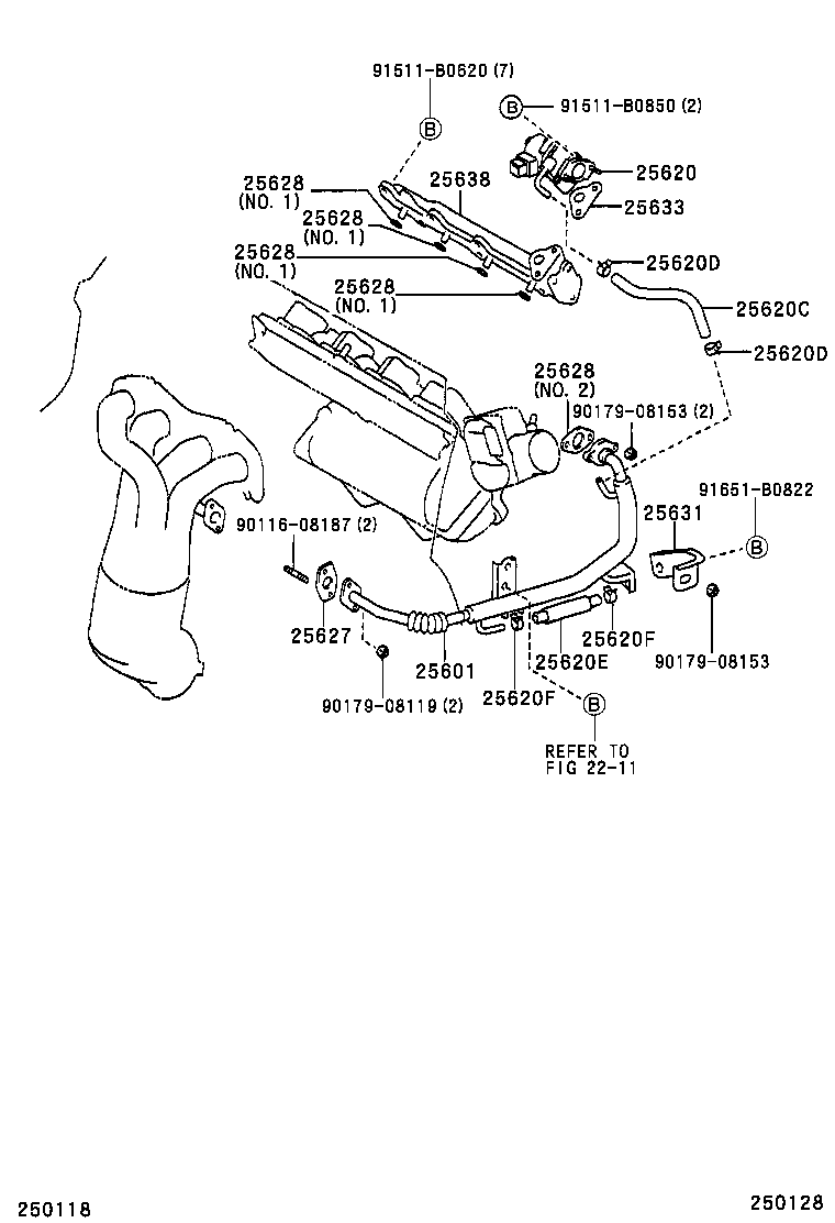 16264-28070 HOSE, WATER BY-PASS NO.2 product image
