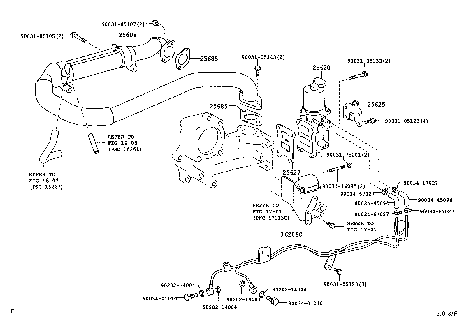 25635-78011 BRACKET, EGR PIPE, NO.2 product image