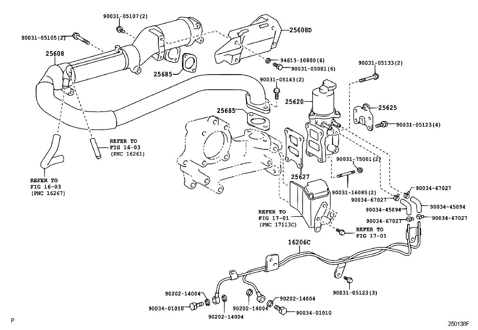 25635-78011 BRACKET, EGR PIPE, NO.2 product image