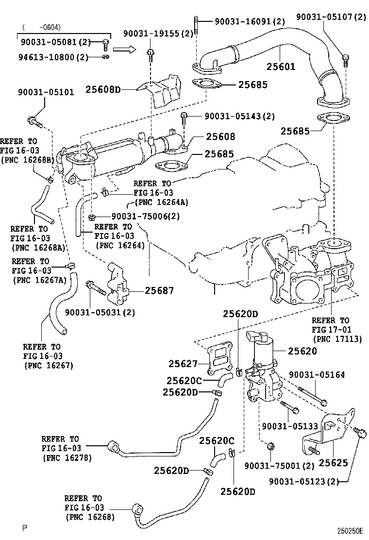 23809-78010 BRACKET, EGR VALVE product image