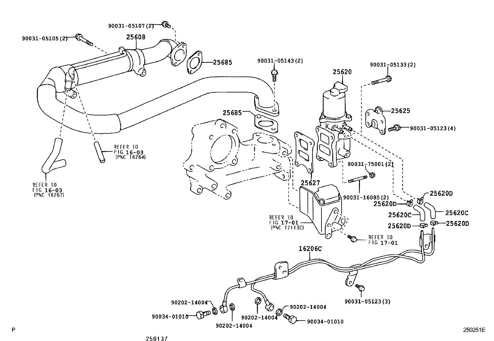 23809-78010 BRACKET, EGR VALVE product image