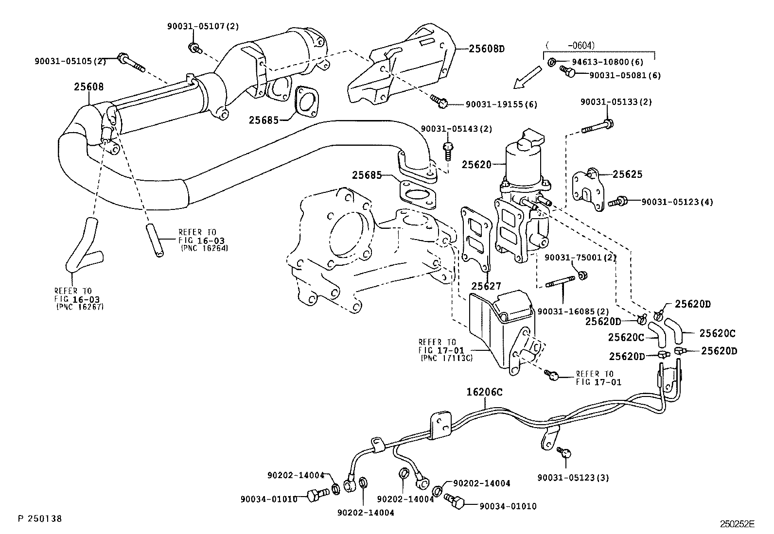 23809-78010 BRACKET, EGR VALVE product image