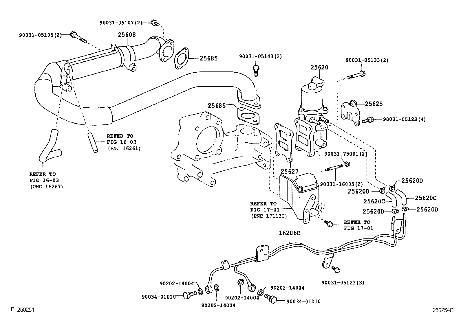 25635-78011 BRACKET, EGR PIPE, NO.2 product image