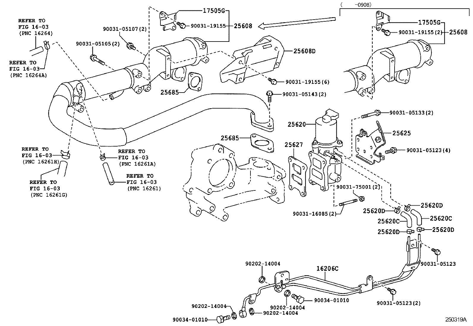 23809-78010 BRACKET, EGR VALVE product image