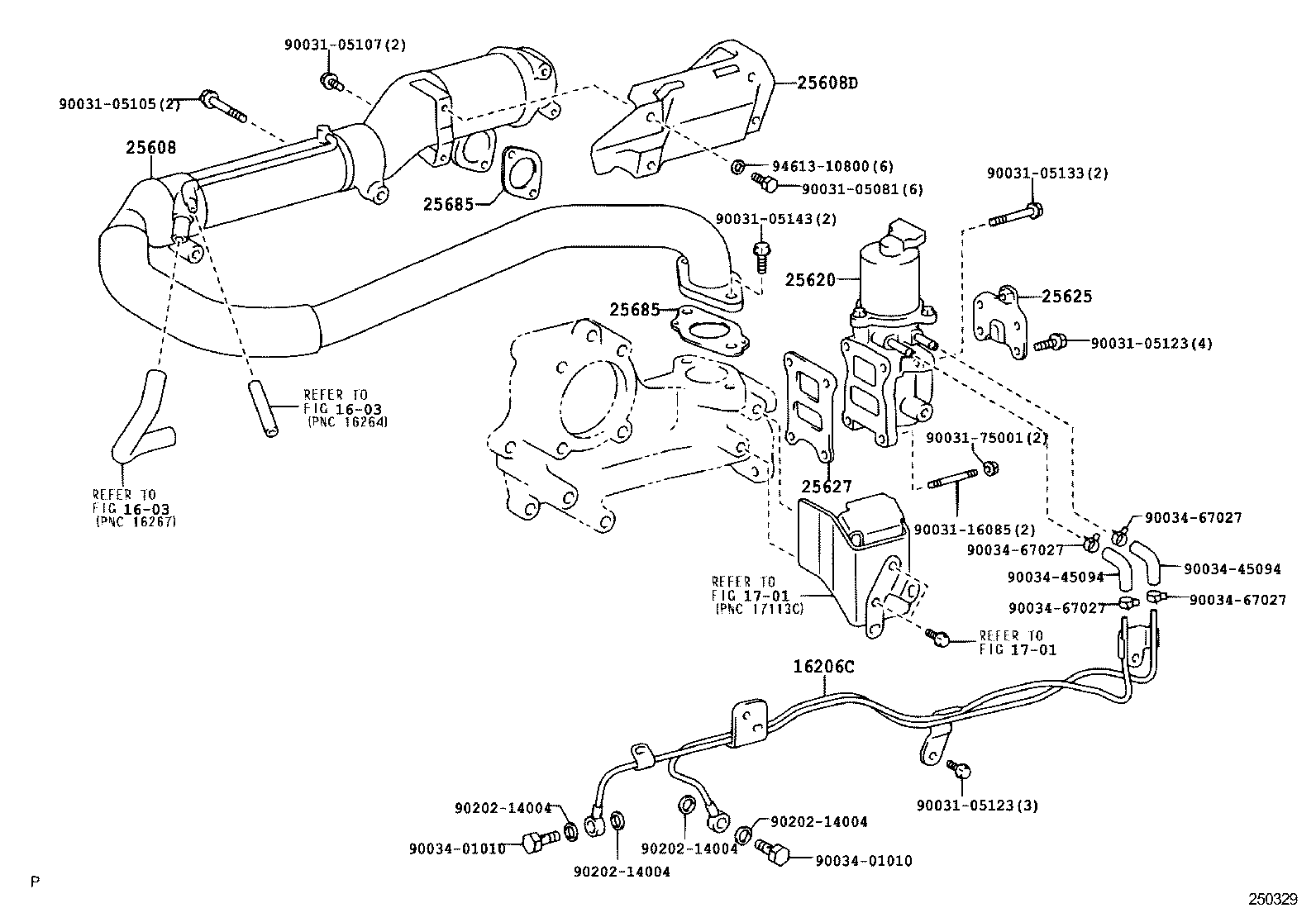 23809-78010 BRACKET, EGR VALVE product image