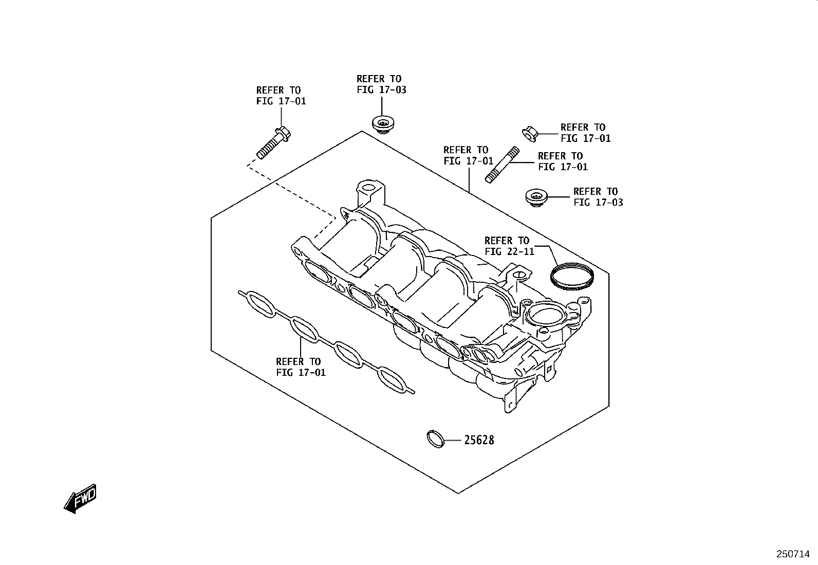 25628-WC002 GASKET, EGR COOLER, NO.1 product image
