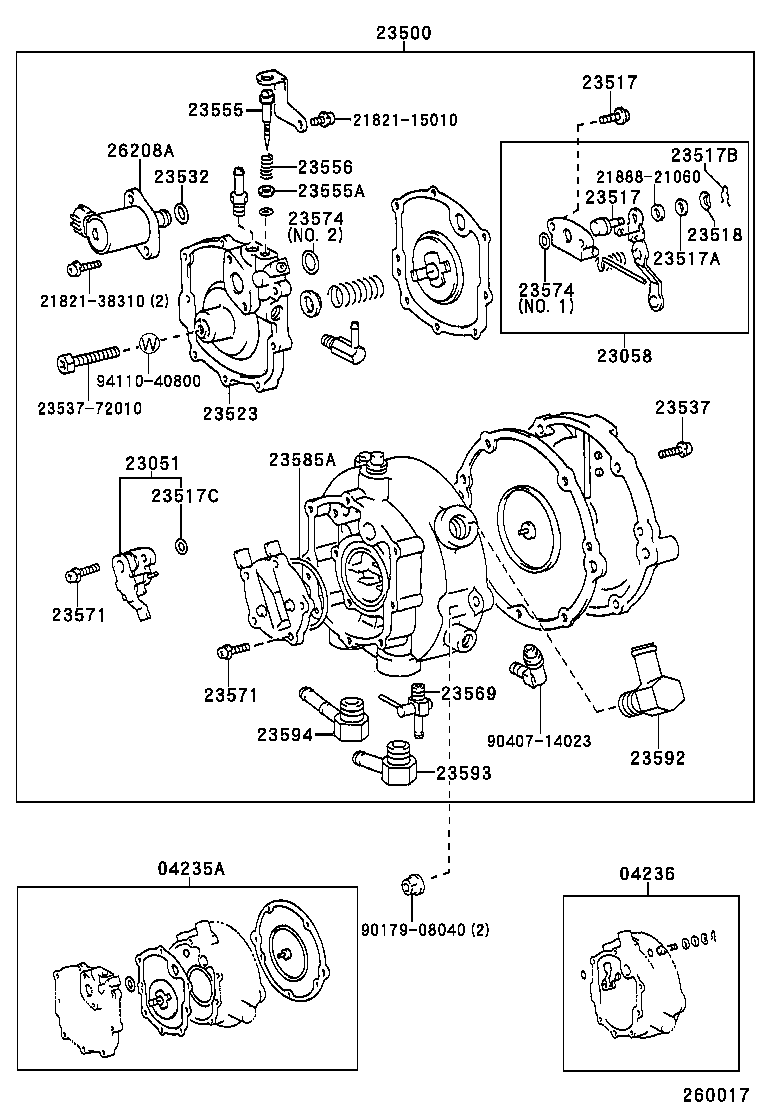 23592-75010 UNION, NO.2, FUEL HOSE product image