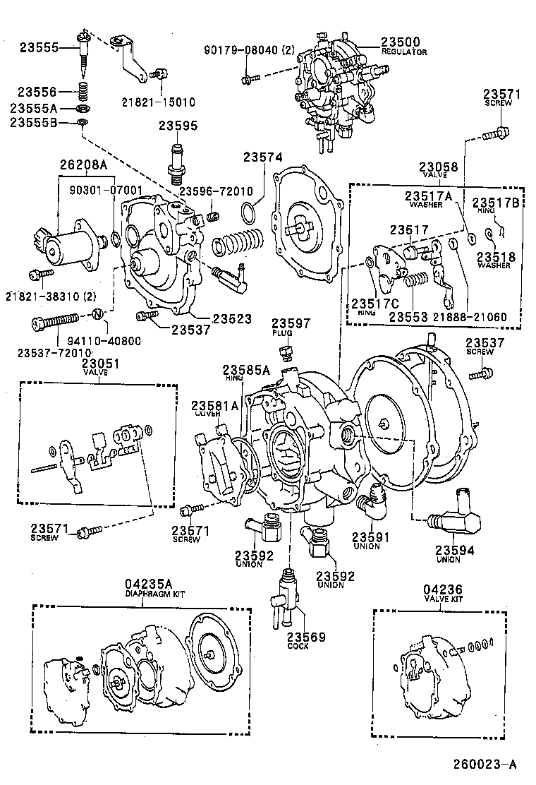 23500-73151 REGULATOR ASSY, LPG(CNG) product image