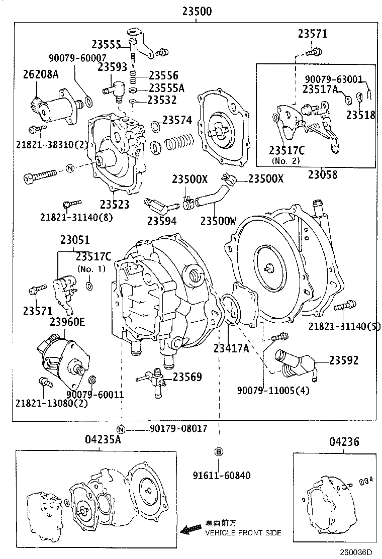 23592-73170 UNION, NO.2, FUEL HOSE product image