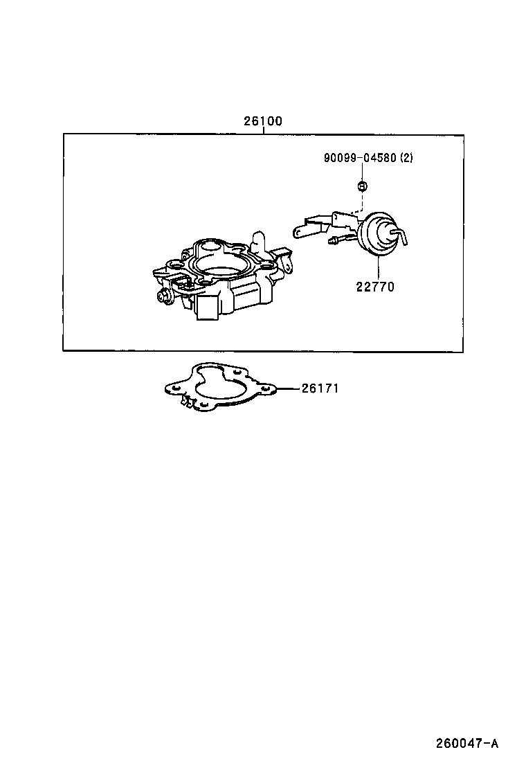 26100-67090 VENTURI ASSY product image