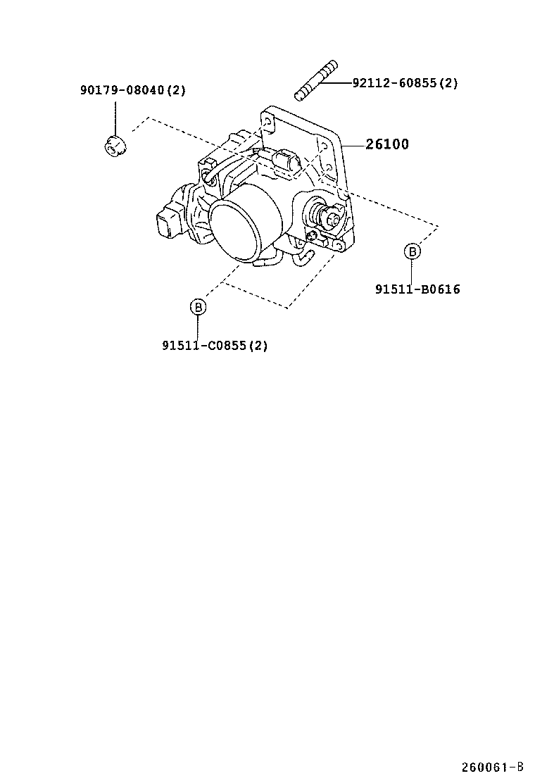 26100-58190 VENTURI ASSY product image