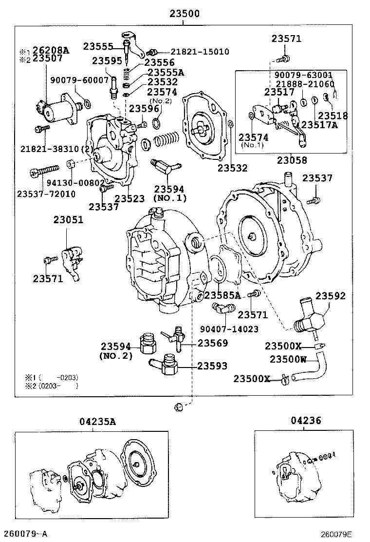 90079-74003 UNION, NO.2, FUEL HOSE product image