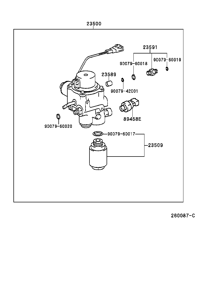 90079-74003 UNION, NO.2, FUEL HOSE product image