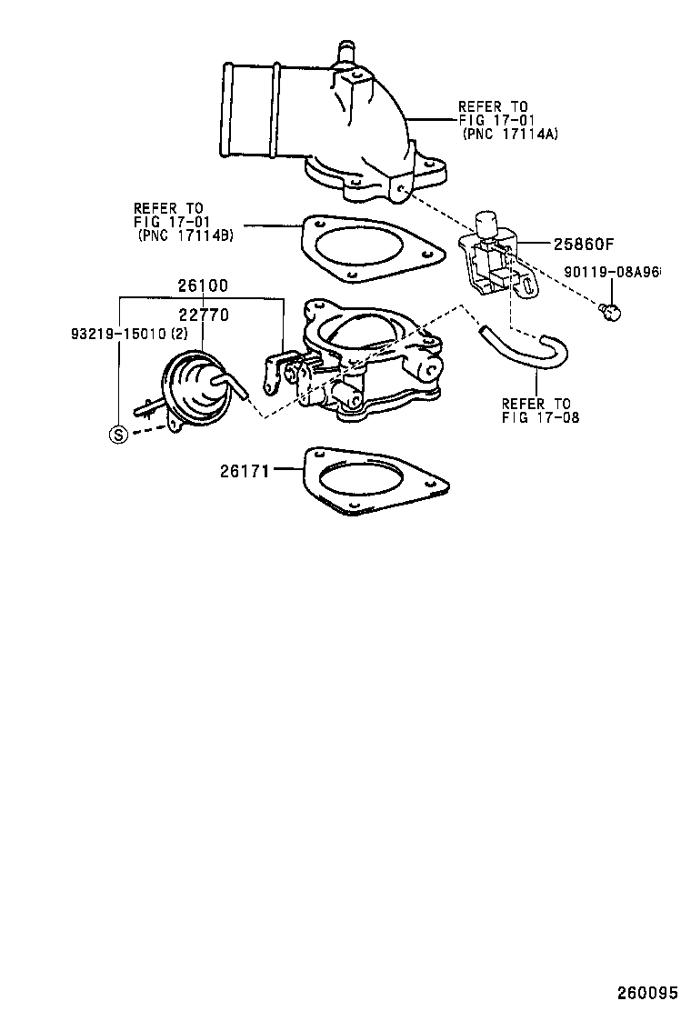 25860-54320 VALVE ASSY, VACUUM SWITCHING product image
