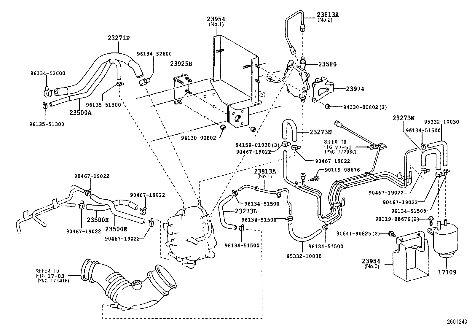 23271-78150 HOSE, NO.1(FOR LPG REGULATOR TO LPG CARBURETOR) product image