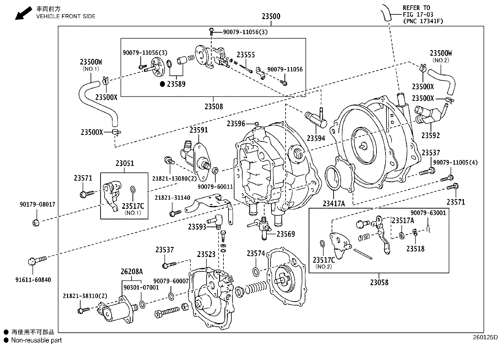 23592-73170 UNION, NO.2, FUEL HOSE product image