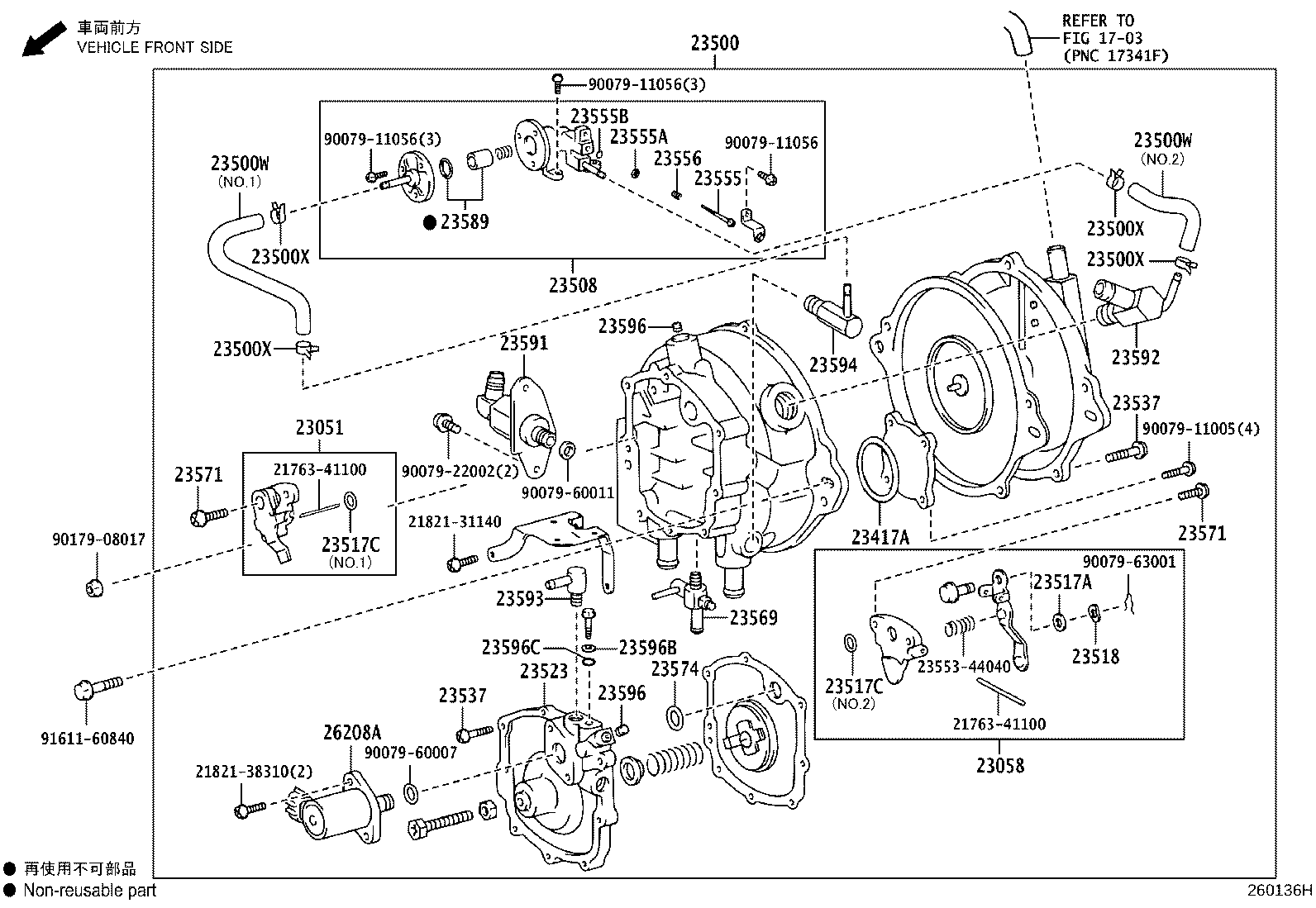 23592-73170 UNION, NO.2, FUEL HOSE product image