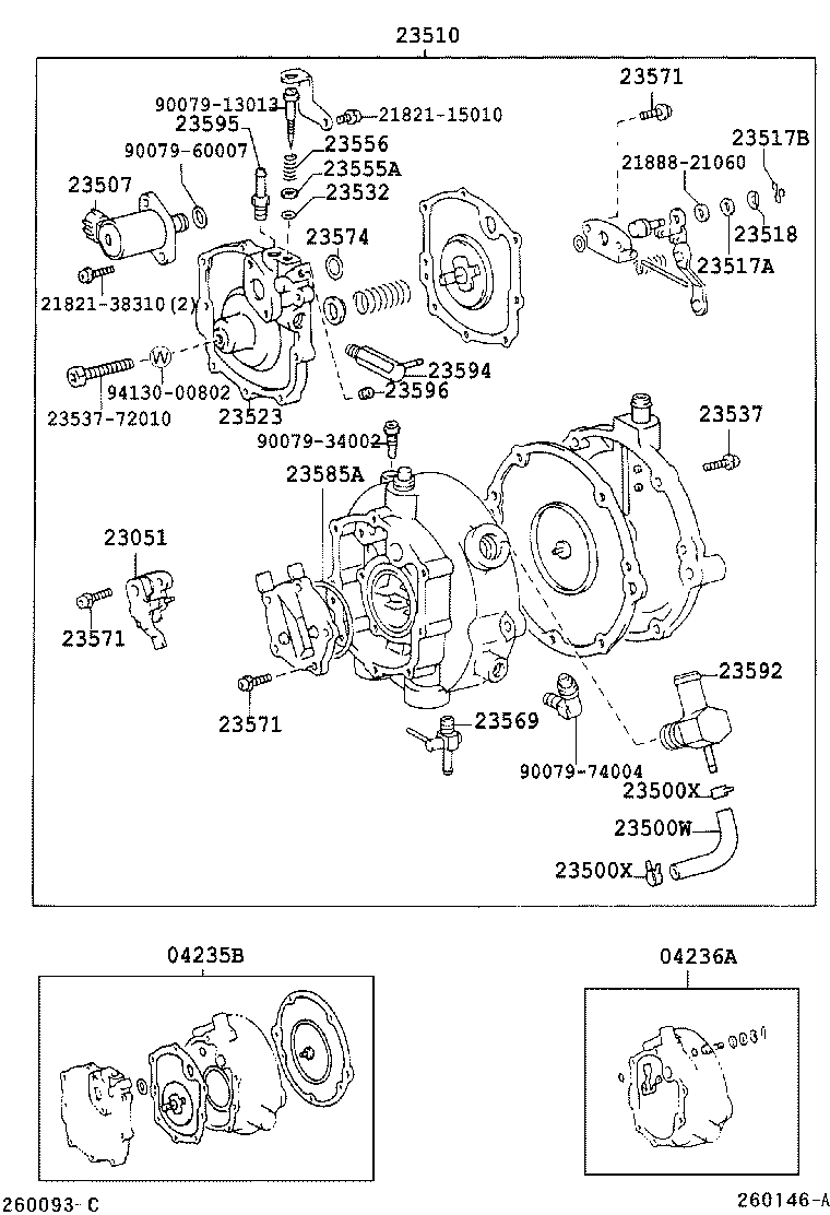 23500-48070 REGULATOR ASSY, LPG(CNG) product image