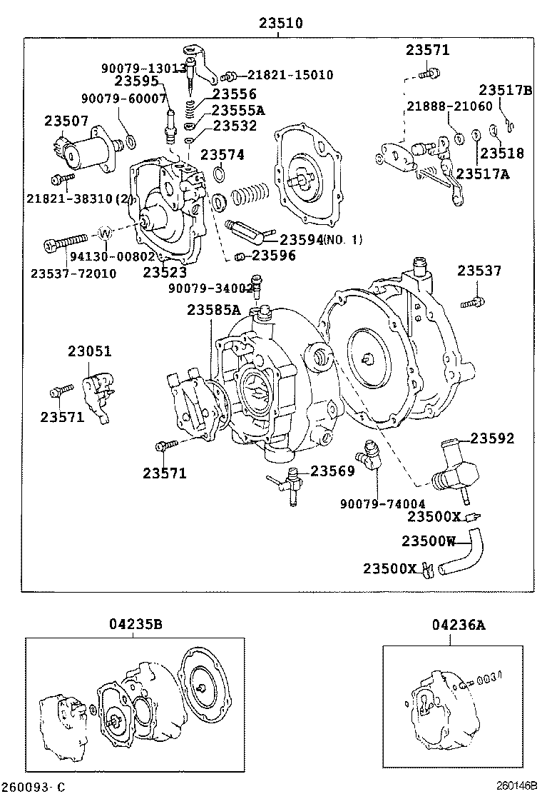 90079-74003 UNION, NO.2, FUEL HOSE product image