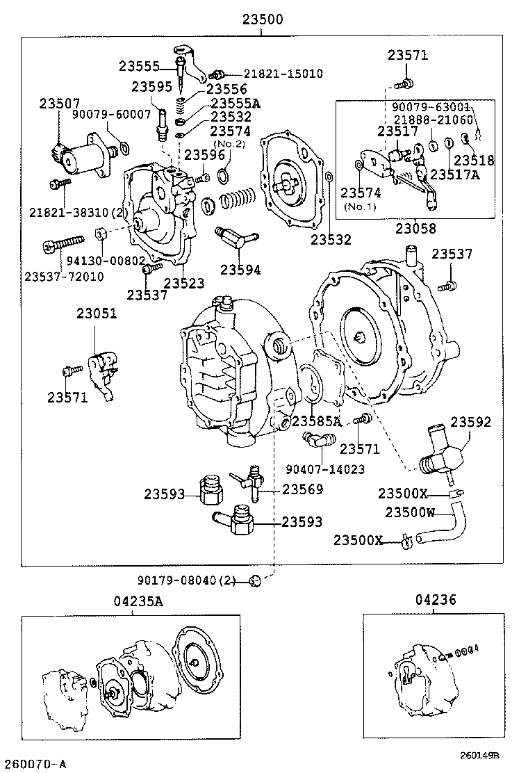 23592-75030 UNION, NO.2, FUEL HOSE product image