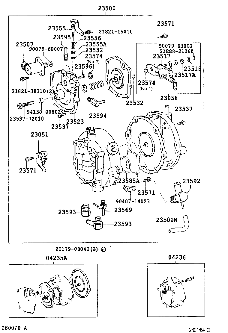 23592-75030 UNION, NO.2, FUEL HOSE product image