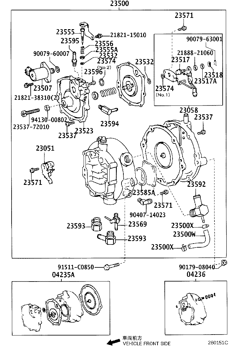 23592-75050 UNION, NO.2, FUEL HOSE product image