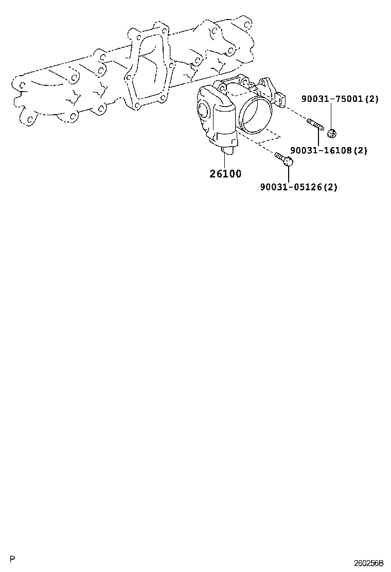 26171-58010 GASKET, VENTURI product image