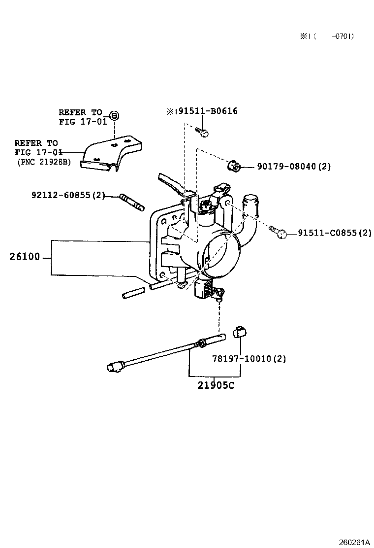 26100-58151 VENTURI ASSY product image