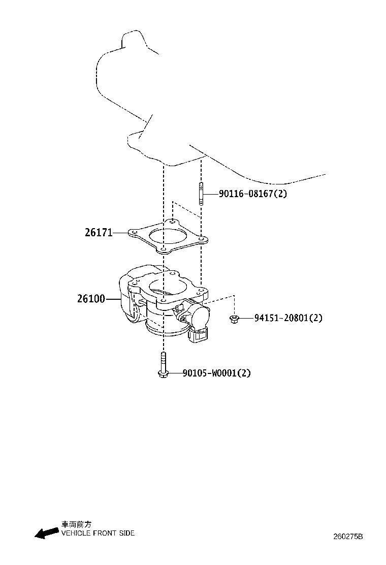 26100-0R010 VENTURI ASSY product image