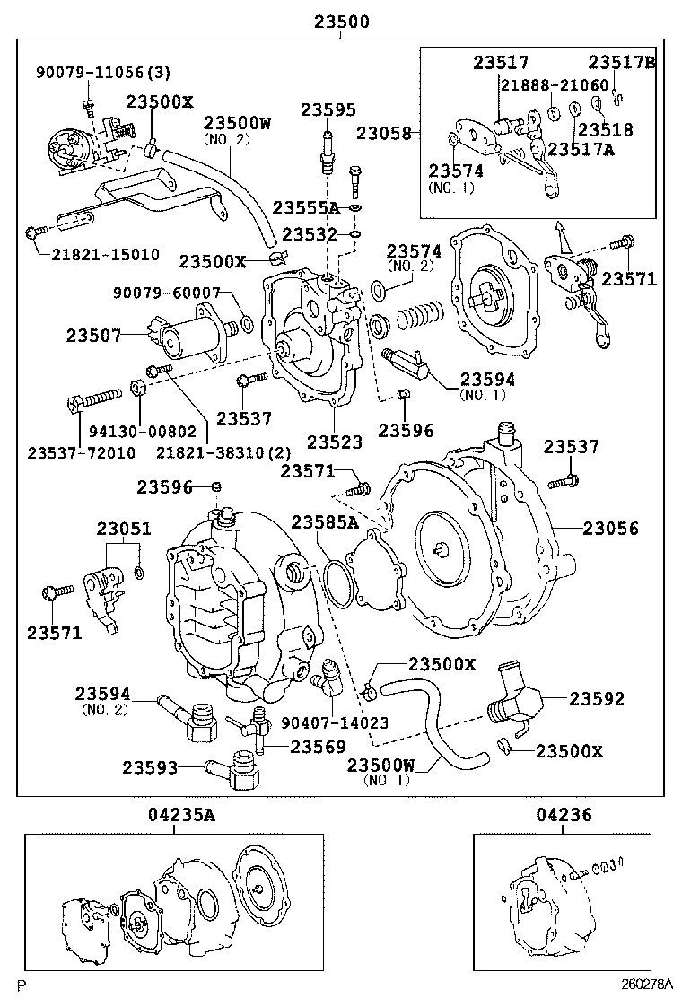 23500-48070 REGULATOR ASSY, LPG(CNG) product image