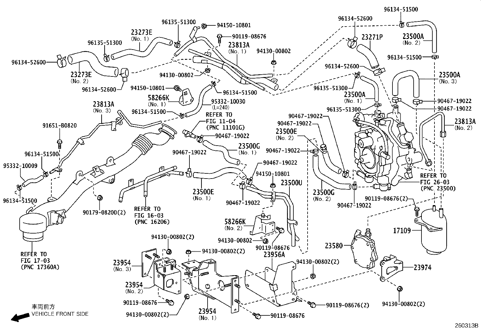 23273-78161 HOSE, FUEL, NO.3(FOR LPG REGULATOR TO LPG CARBURETOR) product image