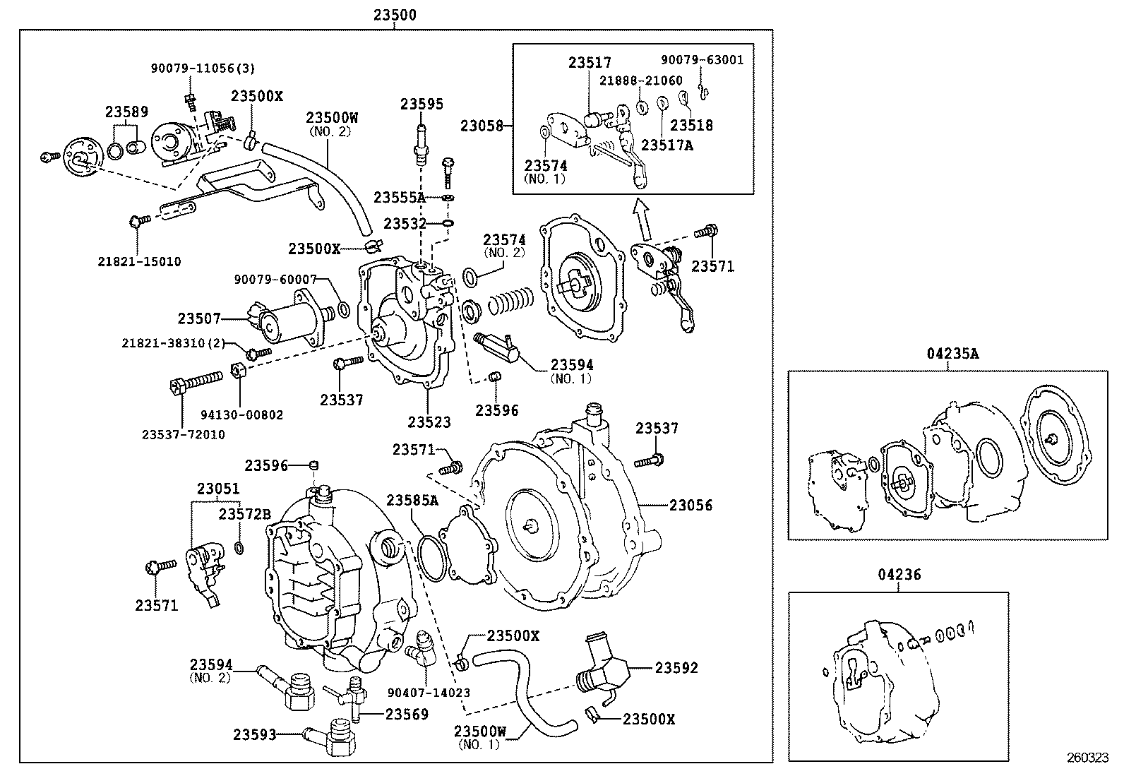 90079-74003 UNION, NO.2, FUEL HOSE product image