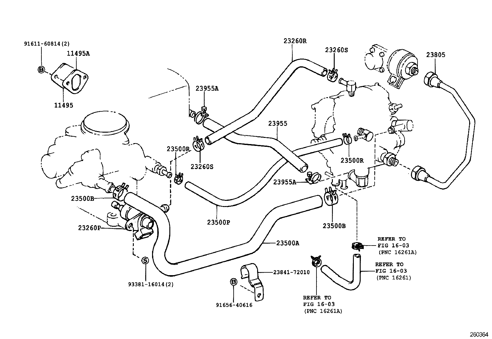 23271-73090 HOSE, NO.1(FOR LPG REGULATOR TO LPG CARBURETOR) product image