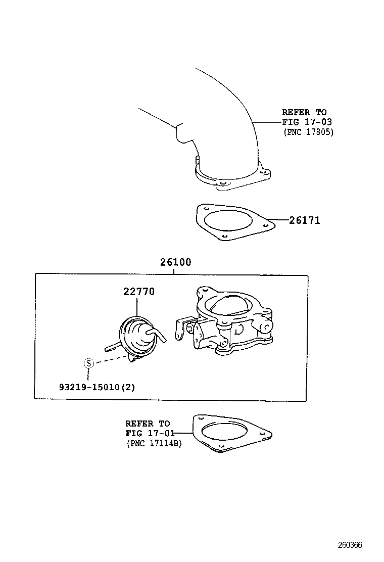 26100-54160 VENTURI ASSY product image