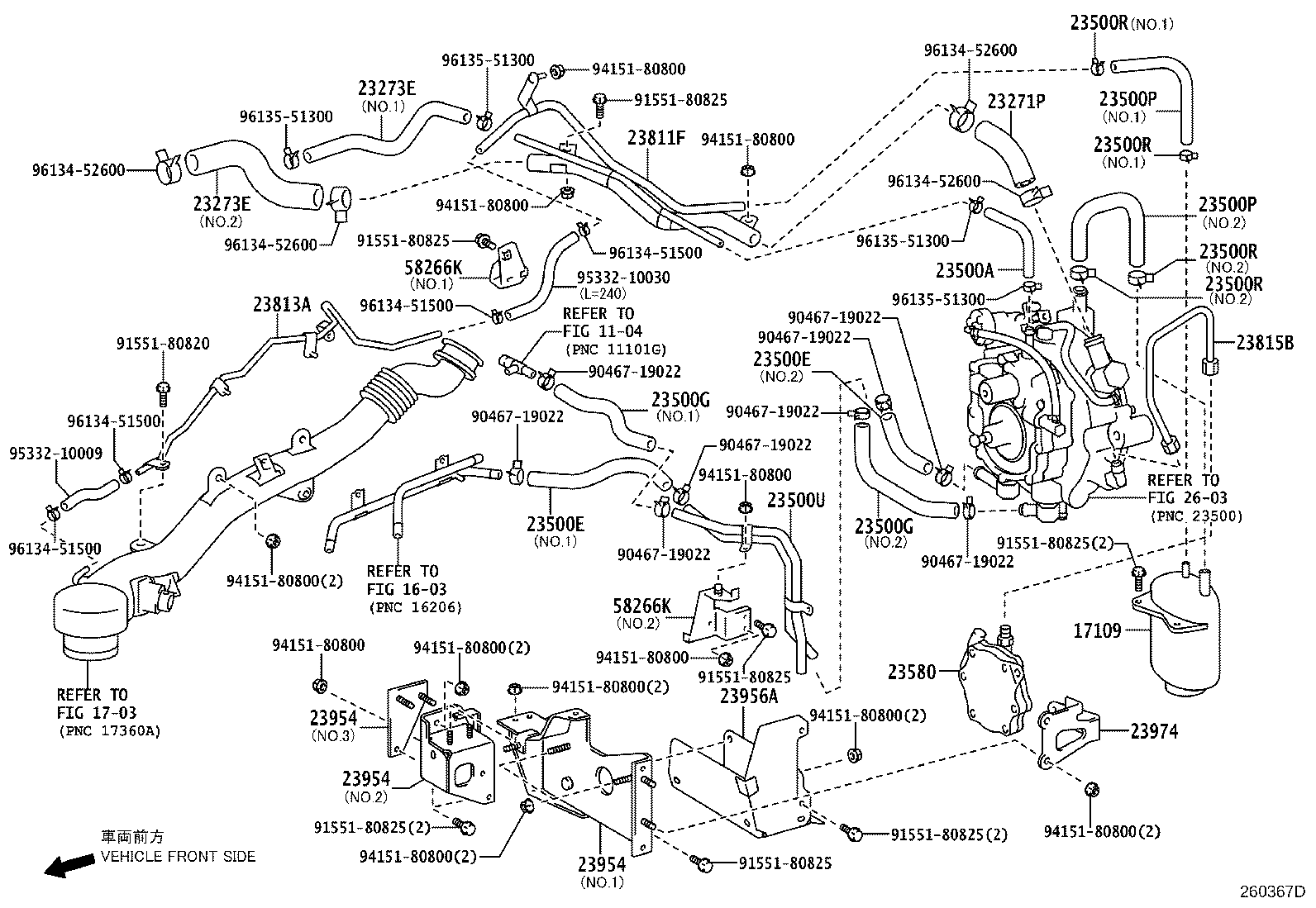 23273-78162 HOSE, FUEL, NO.3(FOR LPG REGULATOR TO LPG CARBURETOR) product image