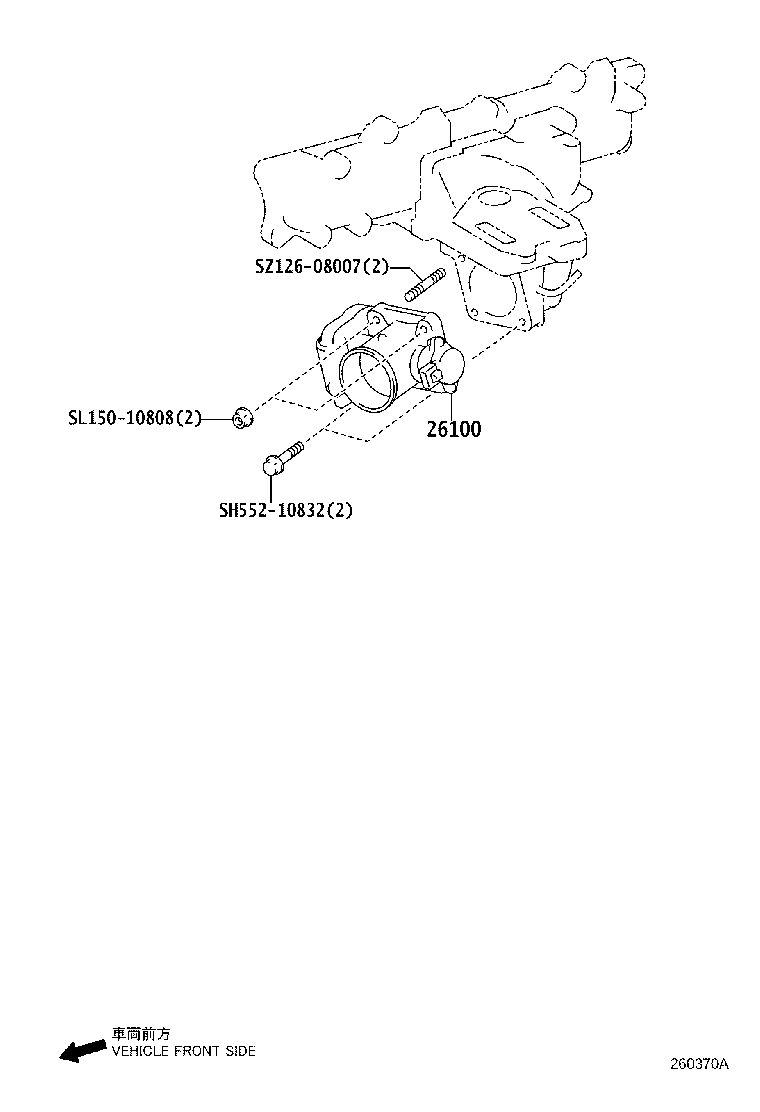 26100-E0160 VENTURI ASSY product image