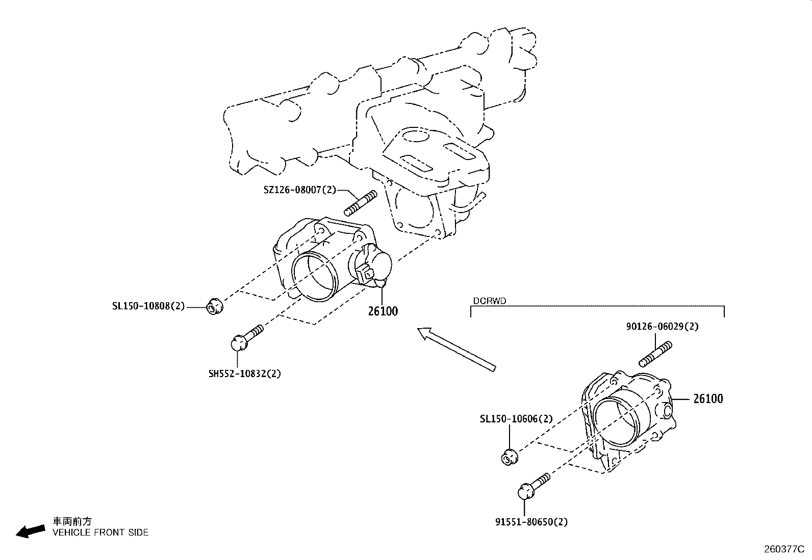 26100-E0250 VENTURI ASSY product image