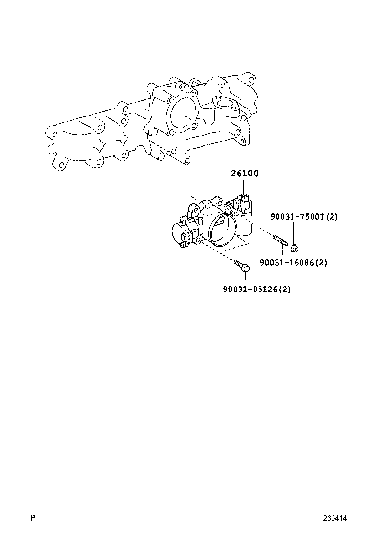 26100-78070 VENTURI ASSY product image