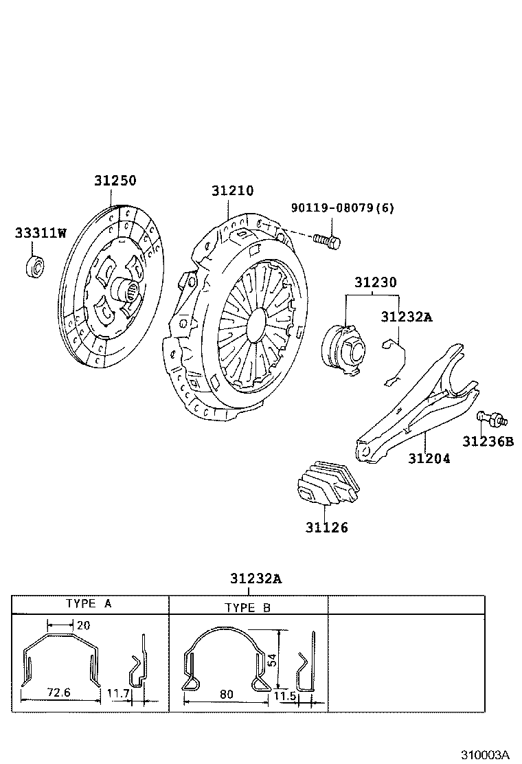 31250-35353 DISC ASSY, CLUTCH product image